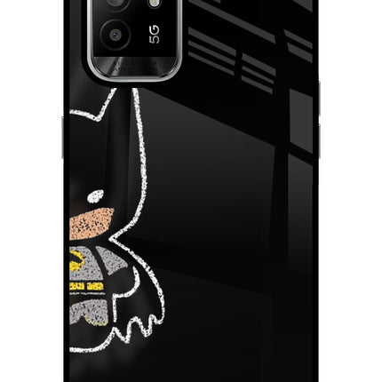 Bat Kitty Oppo F19 Pro+ Glass Case Back Cover by Casekaro