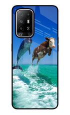 Dolphin vs Cow Oppo F19 Pro+ Glass Case