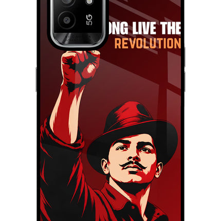 Bhagat Singh Revolution Oppo F19 Pro+ Glass Case