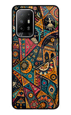 Folk Print Oppo F19 Pro+ Glass Case