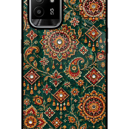 Green Pataka Oppo F19 Pro+ Glass Case
