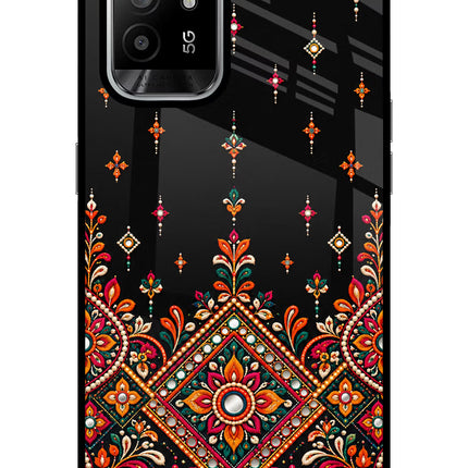 Noir Mehfil Oppo F19 Pro+ Glass Case