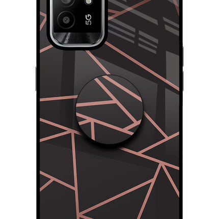 Geometric Pattern Oppo F19 Pro+ Glass Case