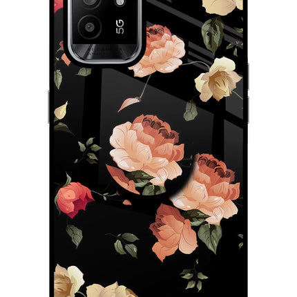 Flowers Oppo F19 Pro+ Glass Case