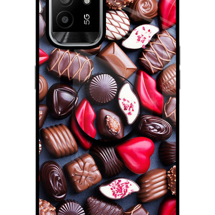 Chocolates Oppo F19 Pro+ Glass Case