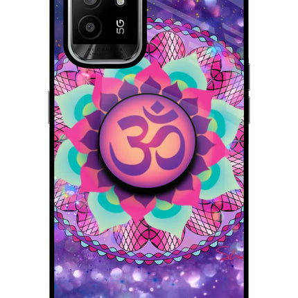 Om Purple Oppo F19 Pro+ Glass Case