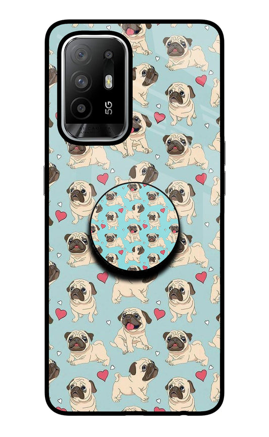 Pug Dog Oppo F19 Pro+ Glass Case