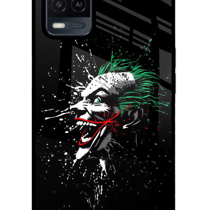 Joker Oppo A54 Glass Case Back Cover by Casekaro