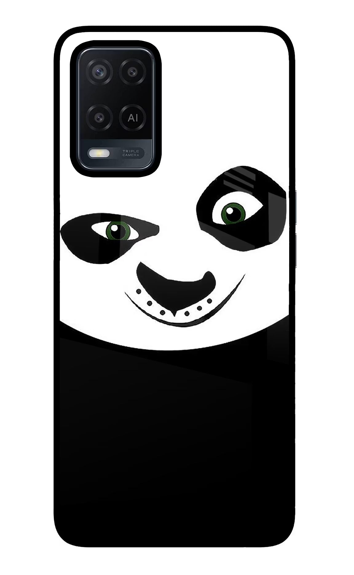 Panda Oppo A54 Glass Case Back Cover by Casekaro