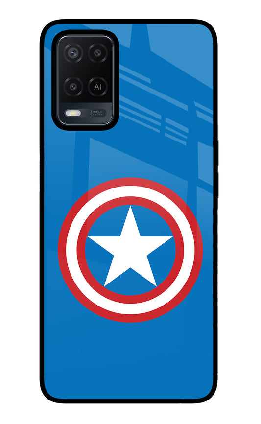 Captain America Logo Oppo A54 Glass Case