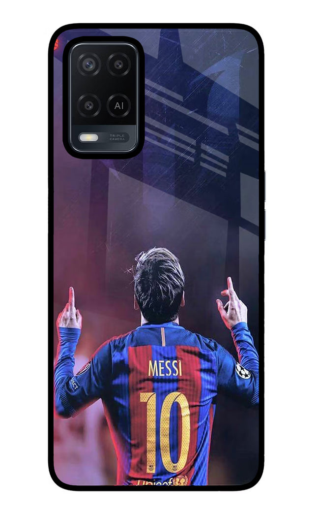 Messi Oppo A54 Glass Case Back Cover by Casekaro