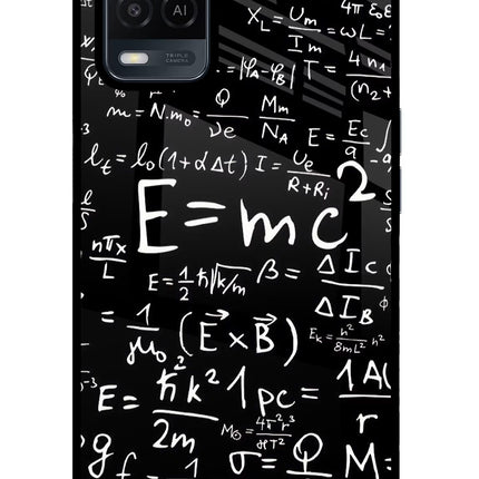 Physics Formula Oppo A54 Glass Case Back Cover by Casekaro