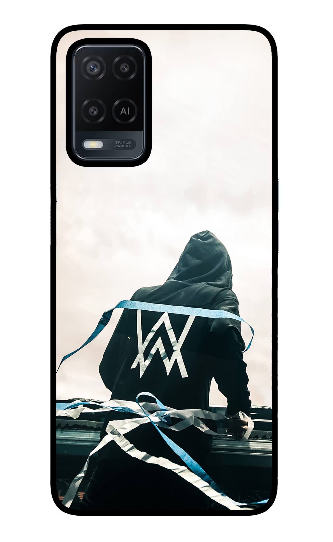 Alan Walker Oppo A54 Glass Case Back Cover by Casekaro