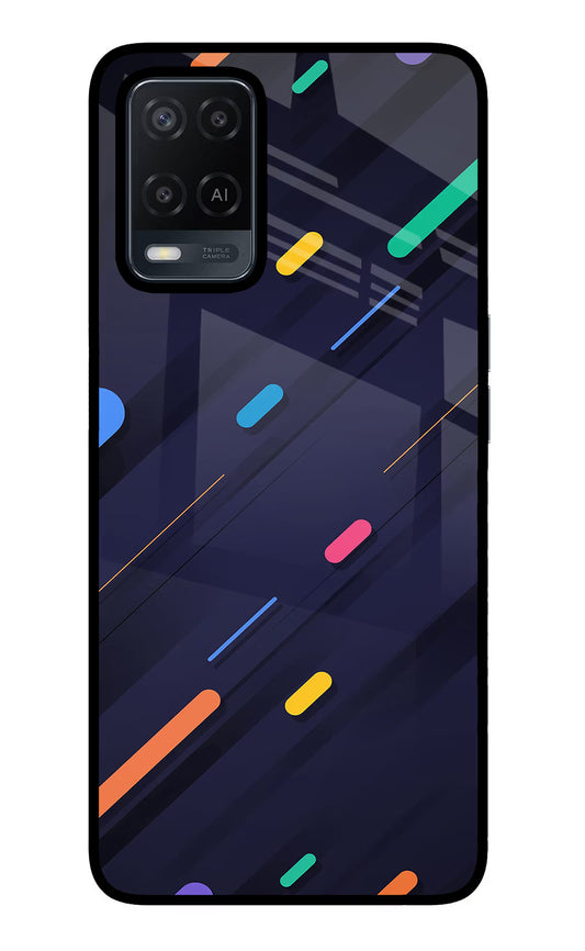 Abstract Design Oppo A54 Glass Case