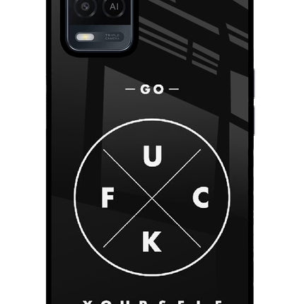 Go Fuck Yourself Oppo A54 Glass Case Back Cover by Casekaro
