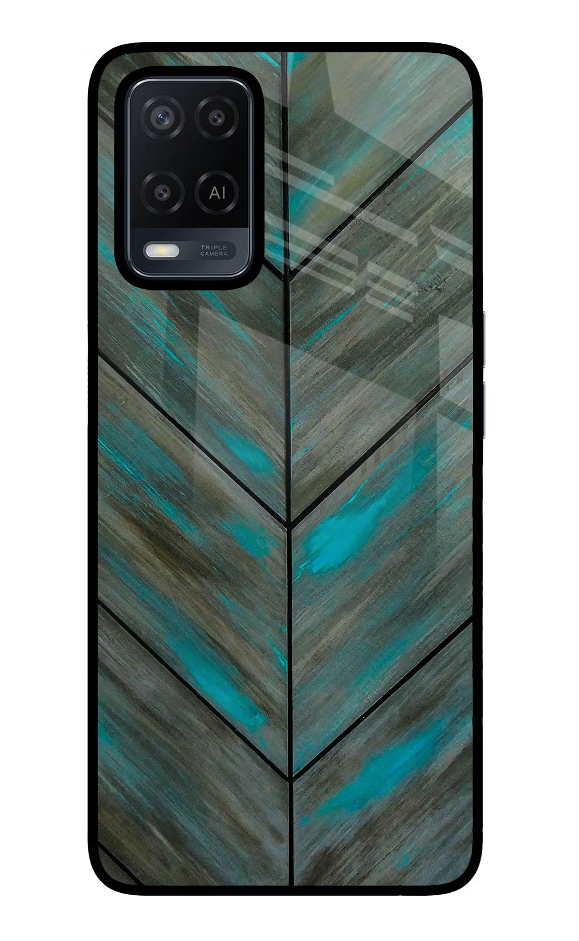 Pattern Oppo A54 Glass Case Back Cover by Casekaro