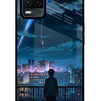 Anime Oppo A54 Glass Case Back Cover by Casekaro