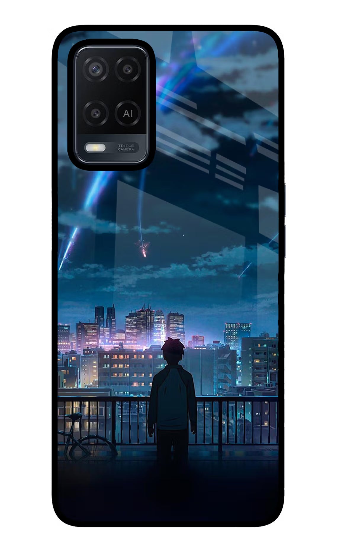 Anime Oppo A54 Glass Case Back Cover by Casekaro