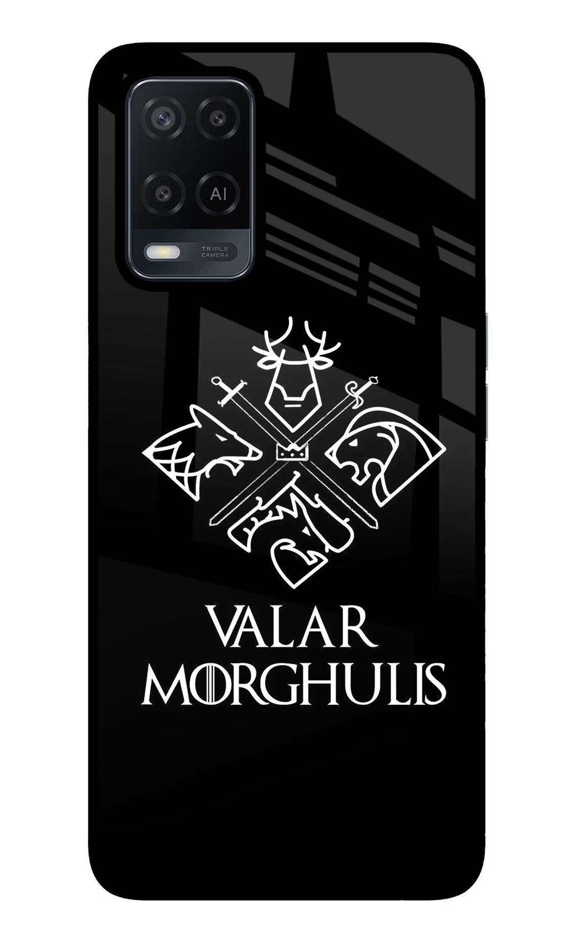 Valar Morghulis | Game Of Thrones Oppo A54 Glass Case Back Cover by Casekaro