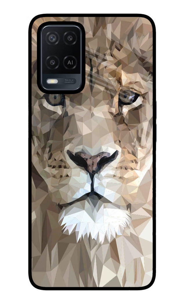 Lion Art Oppo A54 Glass Case Back Cover by Casekaro