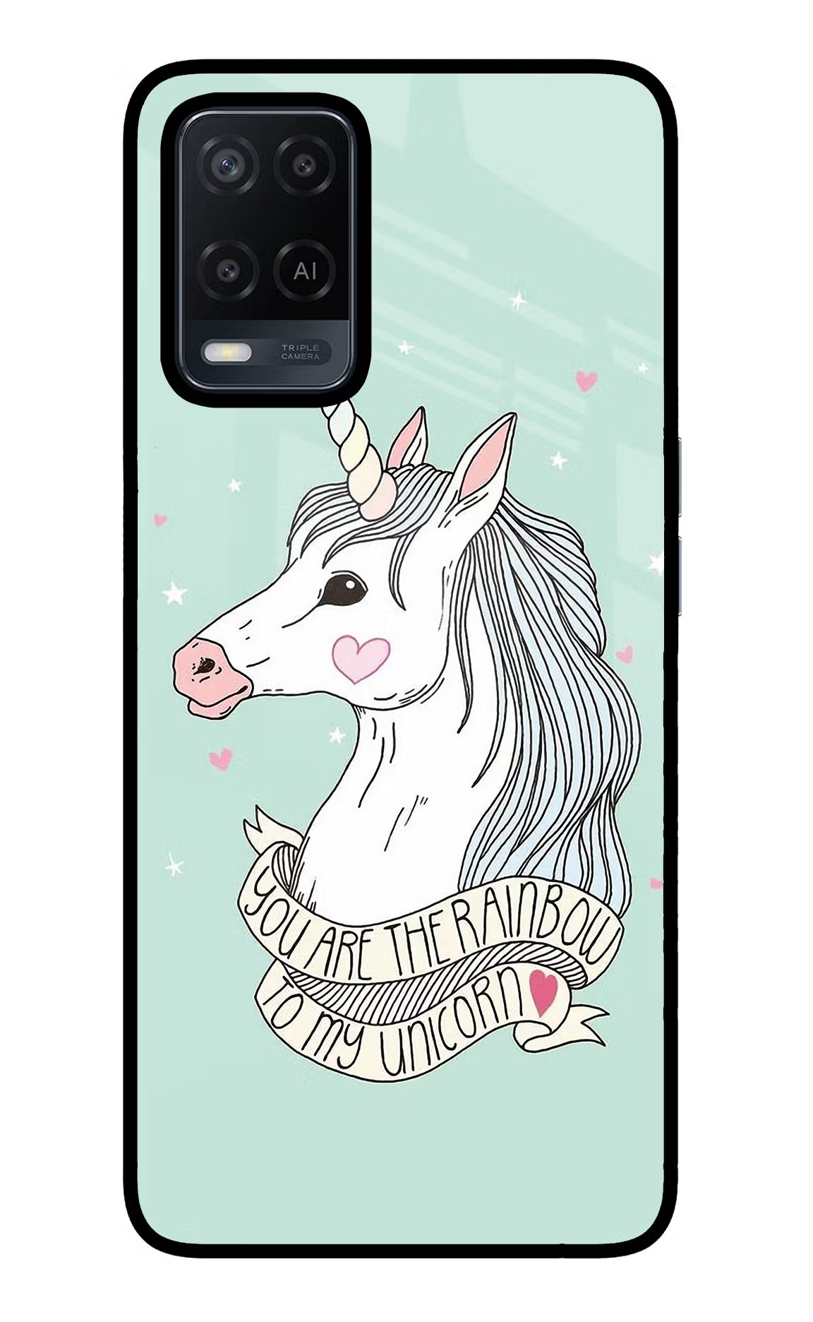 Unicorn Wallpaper Oppo A54 Glass Case