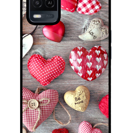 Love Wallpaper Oppo A54 Glass Case Back Cover by Casekaro