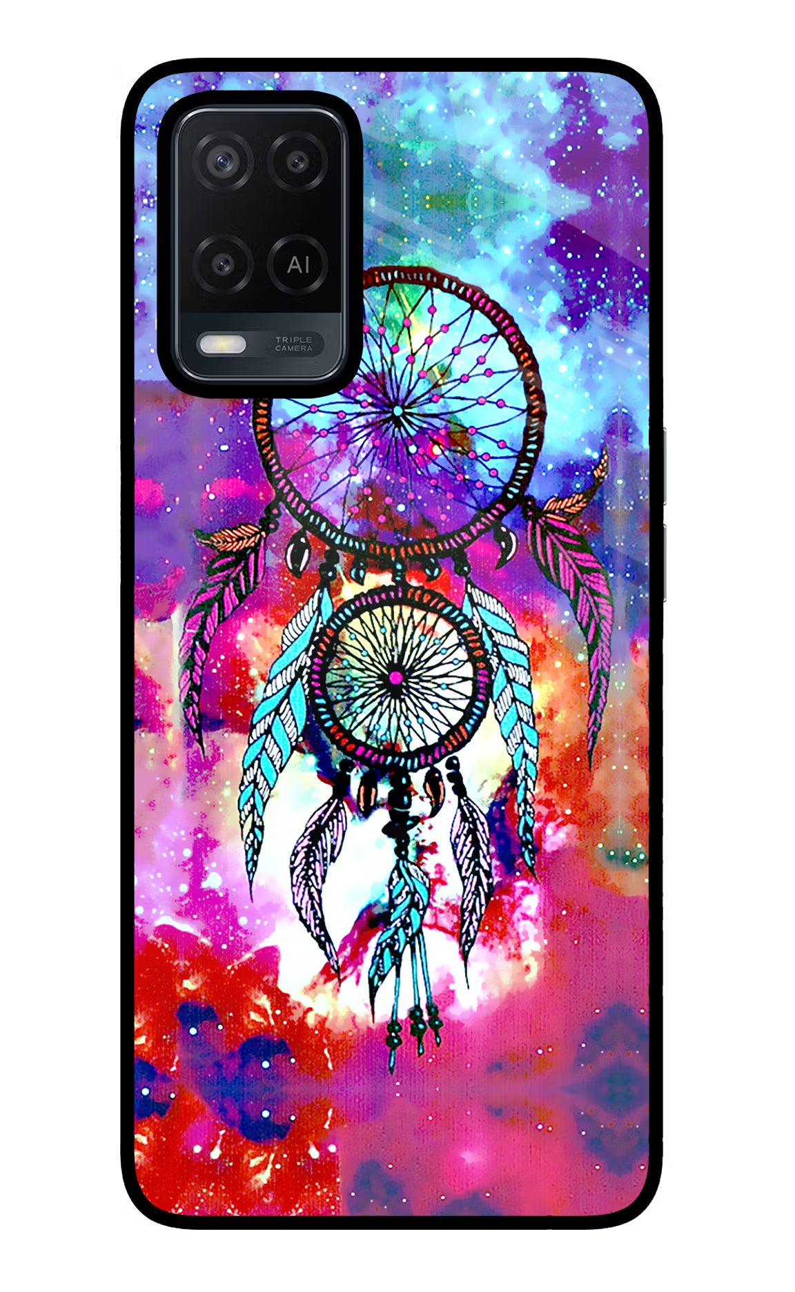Dream Catcher Abstract Oppo A54 Glass Case Back Cover by Casekaro