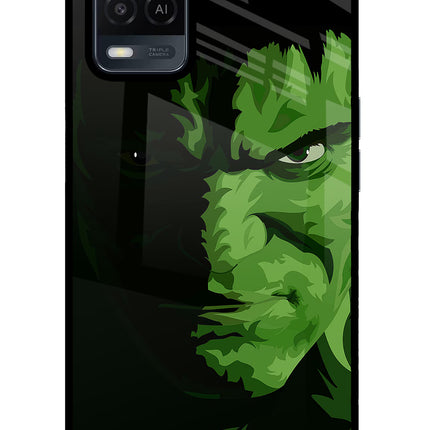 HULK Oppo A54 Glass Case Back Cover by Casekaro