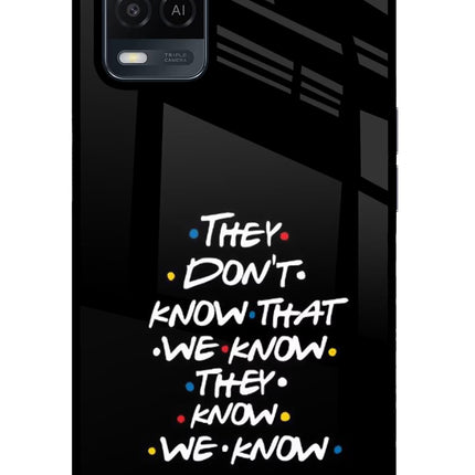 FRIENDS Dialogue Oppo A54 Glass Case Back Cover by Casekaro