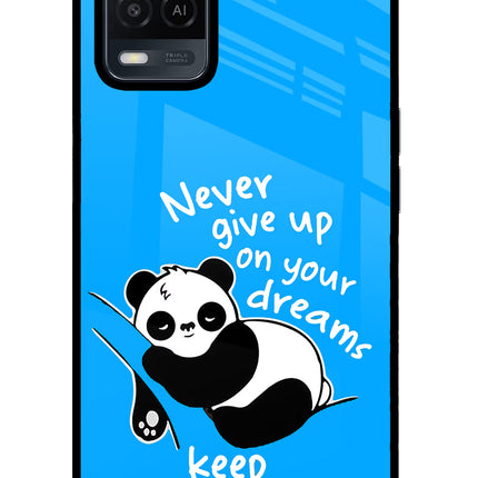 Keep Sleeping Oppo A54 Glass Case Back Cover by Casekaro