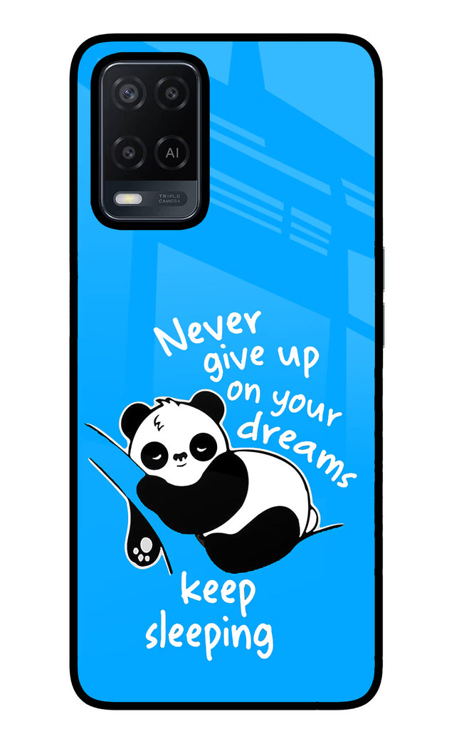 Keep Sleeping Oppo A54 Glass Case Back Cover by Casekaro