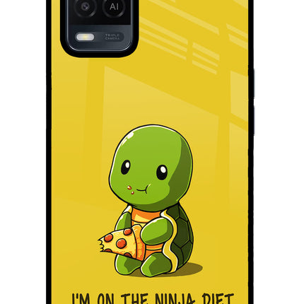I'm on Ninja Diet Oppo A54 Glass Case Back Cover by Casekaro