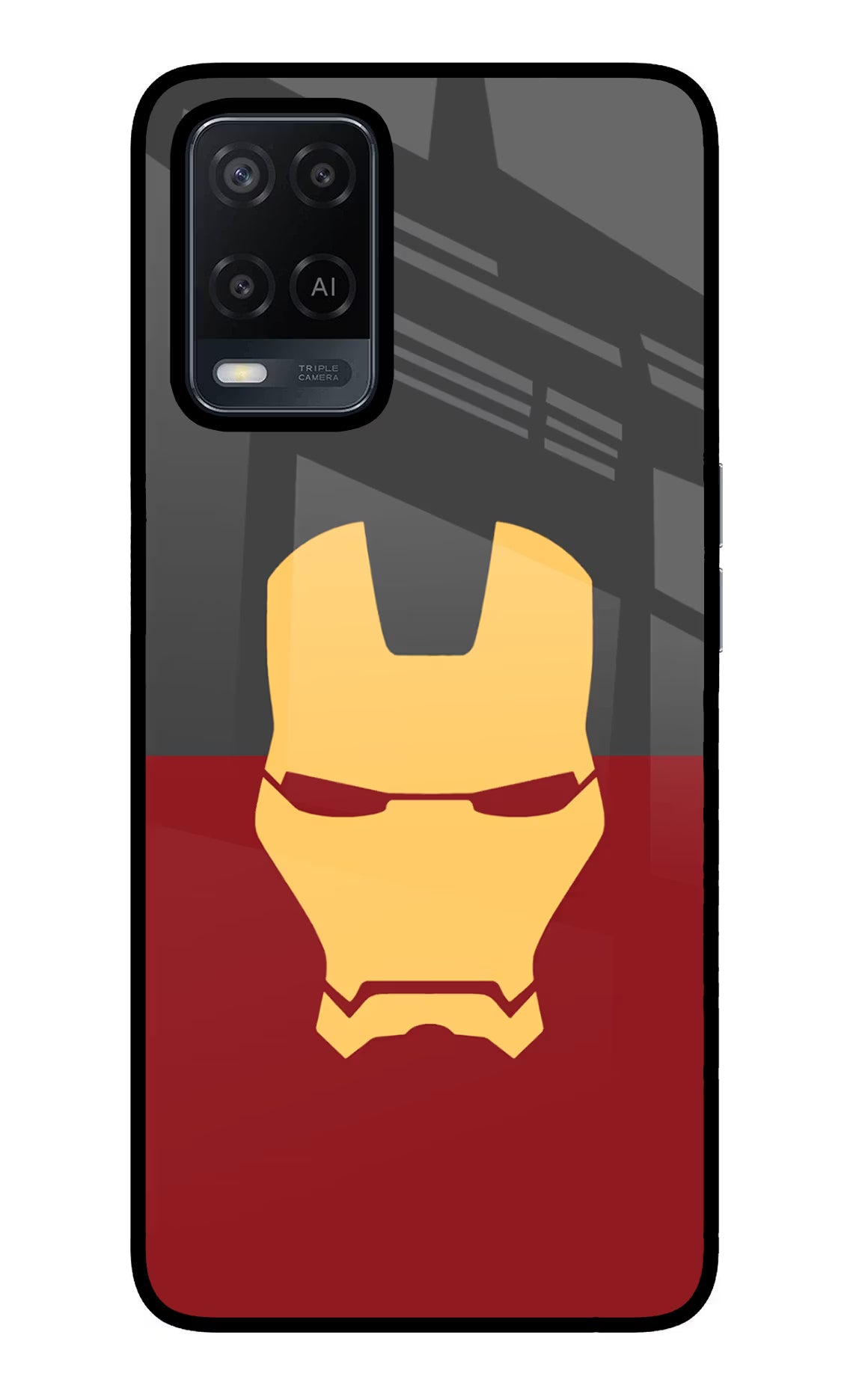 Ironman Oppo A54 Glass Case Back Cover by Casekaro