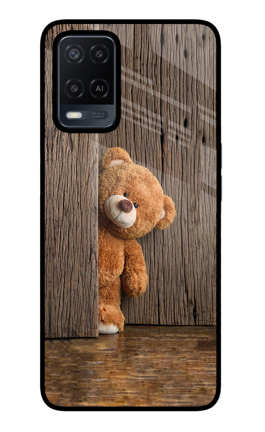 Teddy Wooden Oppo A54 Glass Case