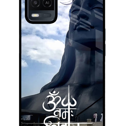 Om Namah Shivay Oppo A54 Glass Case Back Cover by Casekaro