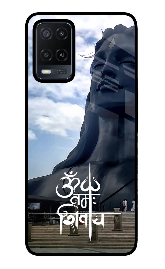 Om Namah Shivay Oppo A54 Glass Case Back Cover by Casekaro