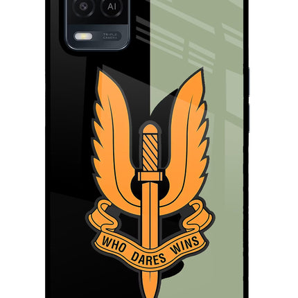 Balidan Logo Oppo A54 Glass Case Back Cover by Casekaro