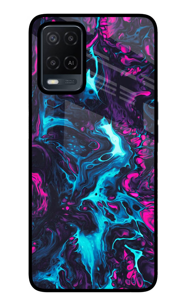 Abstract Oppo A54 Glass Case