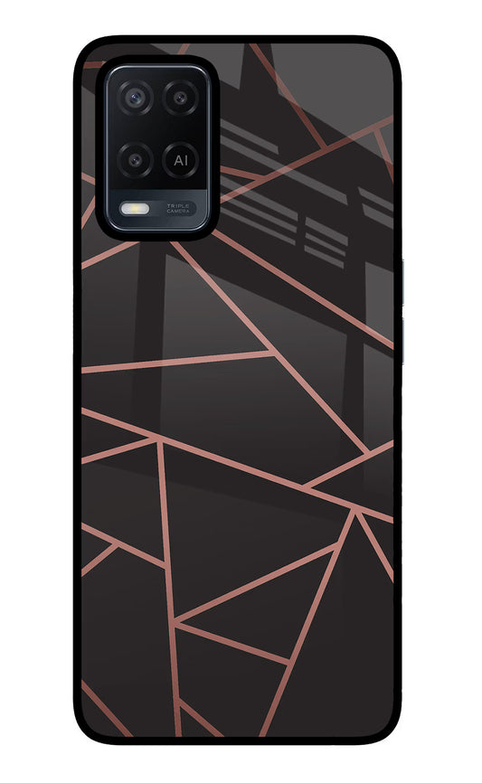 Geometric Pattern Oppo A54 Glass Case