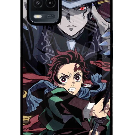 Demon Slayer Oppo A54 Glass Case Back Cover by Casekaro