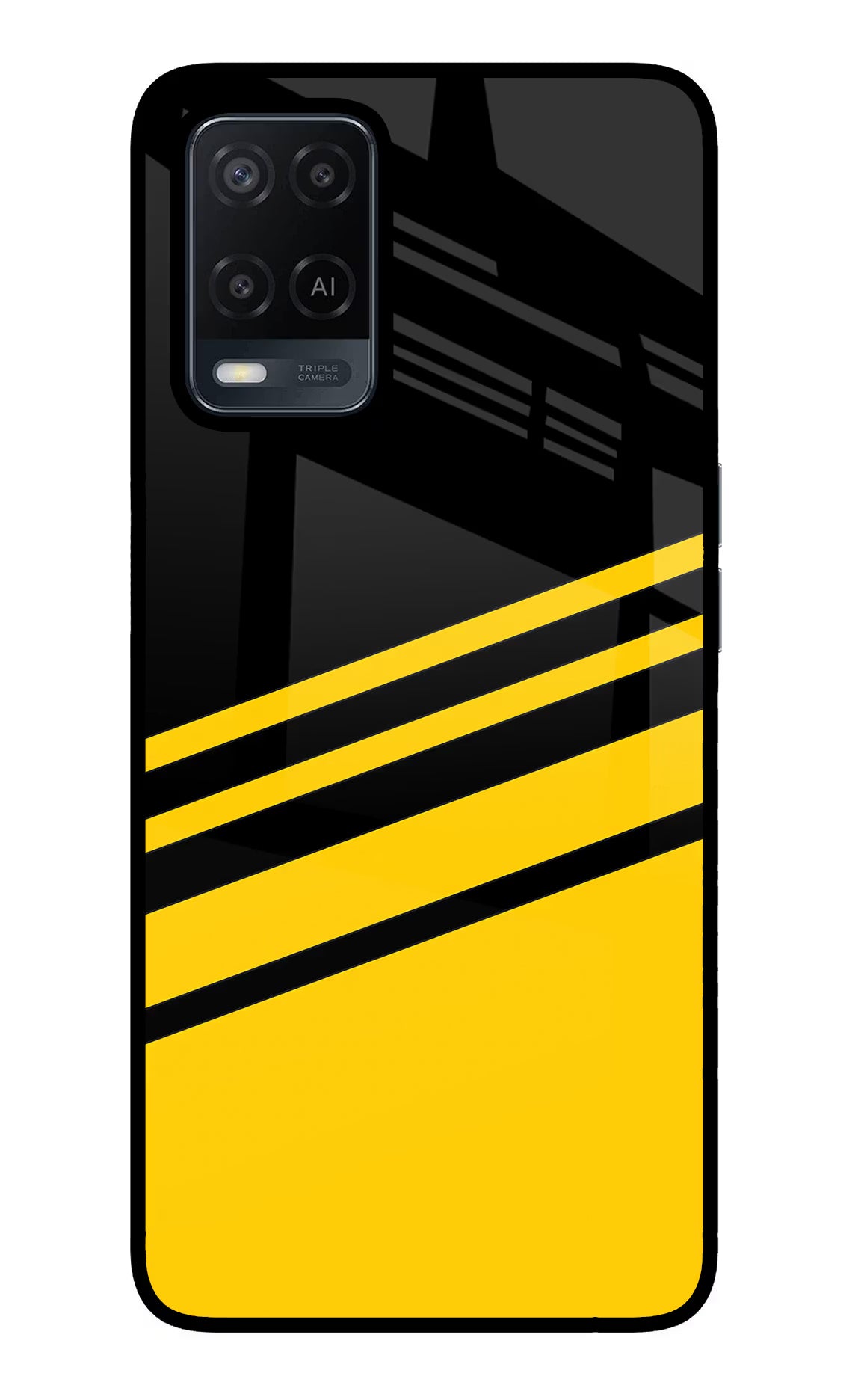 Yellow Shades Oppo A54 Glass Case