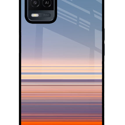 Morning Colors Oppo A54 Glass Case Back Cover by Casekaro