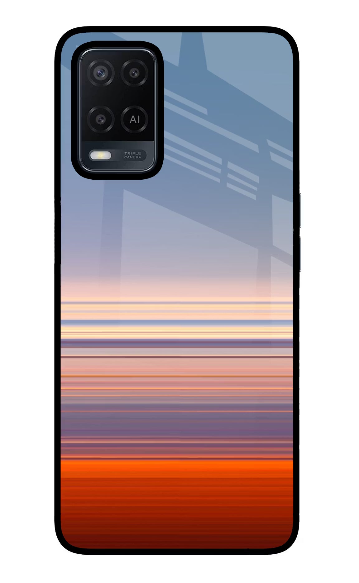 Morning Colors Oppo A54 Glass Case Back Cover by Casekaro