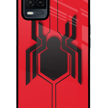 Spider Oppo A54 Glass Case Back Cover by Casekaro