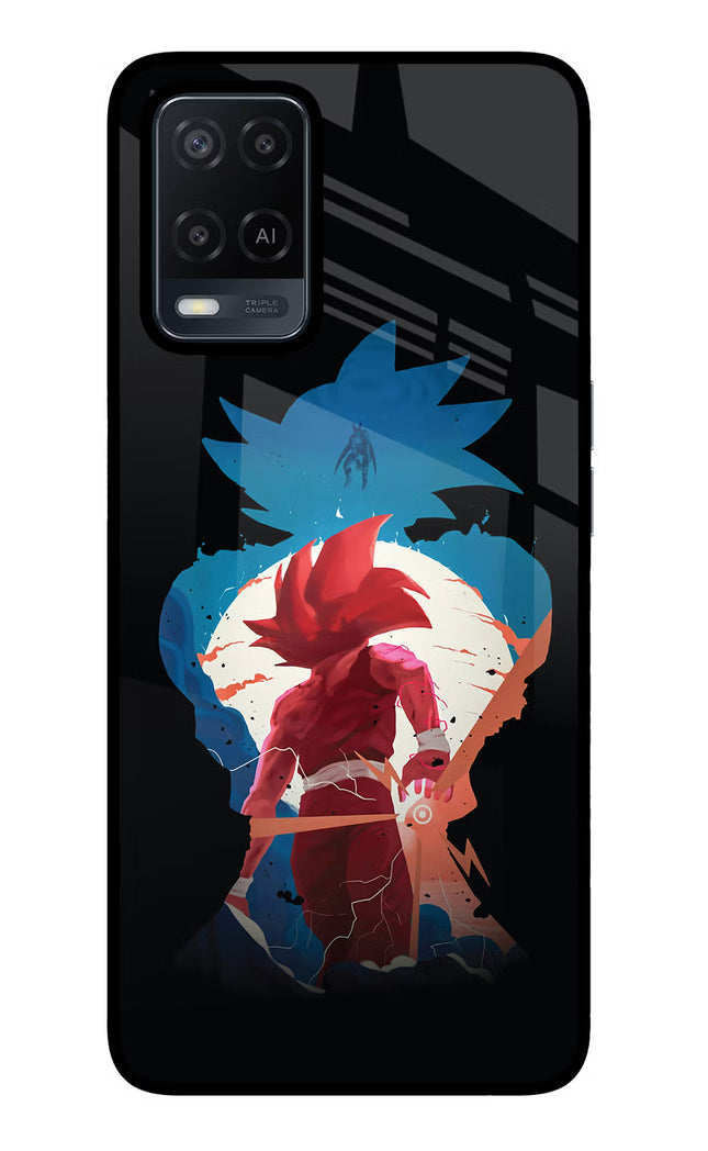 Goku Oppo A54 Glass Case Back Cover by Casekaro