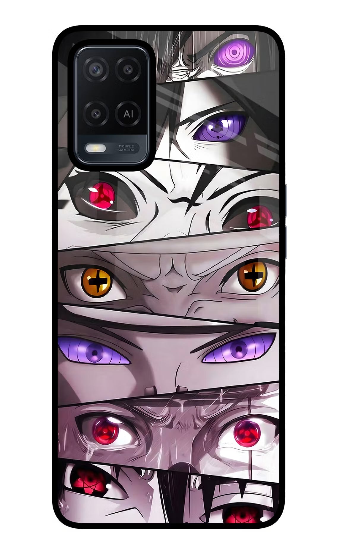 Naruto Anime Oppo A54 Glass Case Back Cover by Casekaro