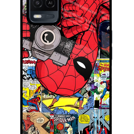 Spider Man Oppo A54 Glass Case