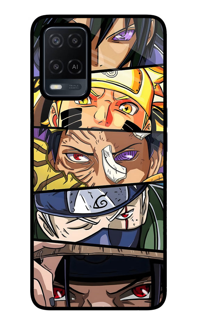Naruto Character Oppo A54 Glass Case Back Cover by Casekaro