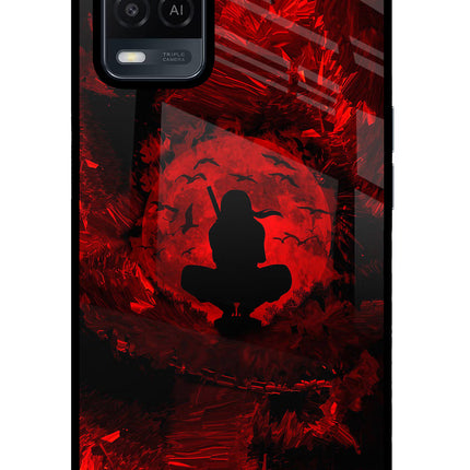 Itachi Uchiha Oppo A54 Glass Case Back Cover by Casekaro