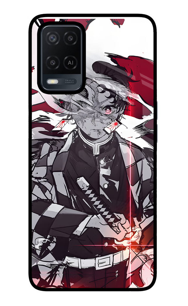 Demon Slayer Oppo A54 Glass Case Back Cover by Casekaro